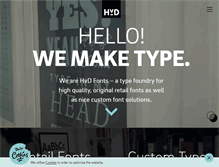 Tablet Screenshot of hvdfonts.com